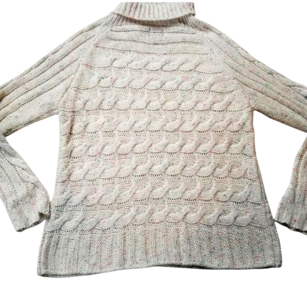 Cliche culture sz S chunky knit rainbow thread sweater wool blend